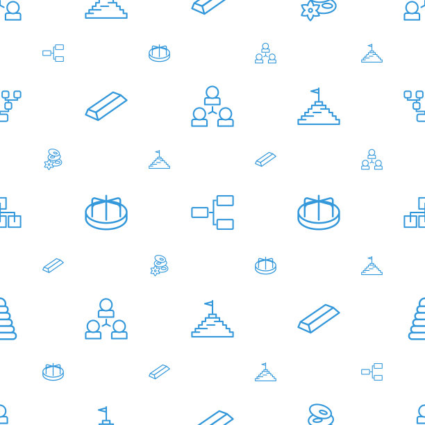 金字塔图标图案无缝白色背景图片下载