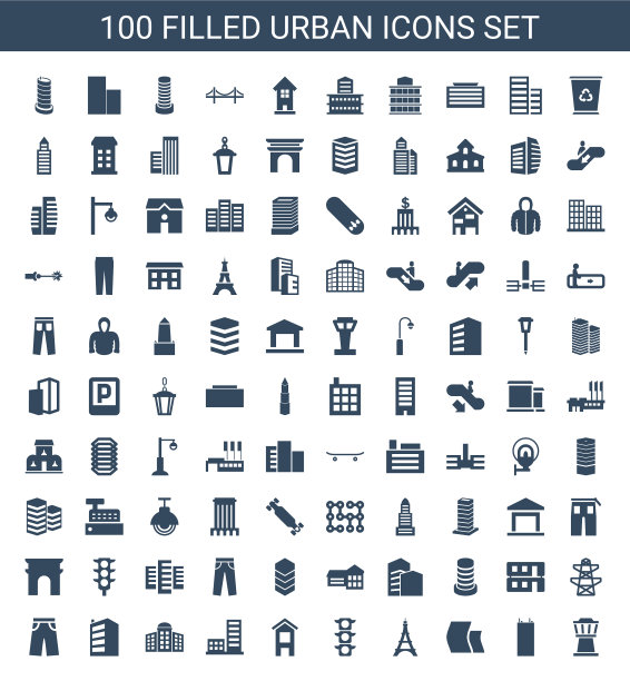 100城市图标图片下载