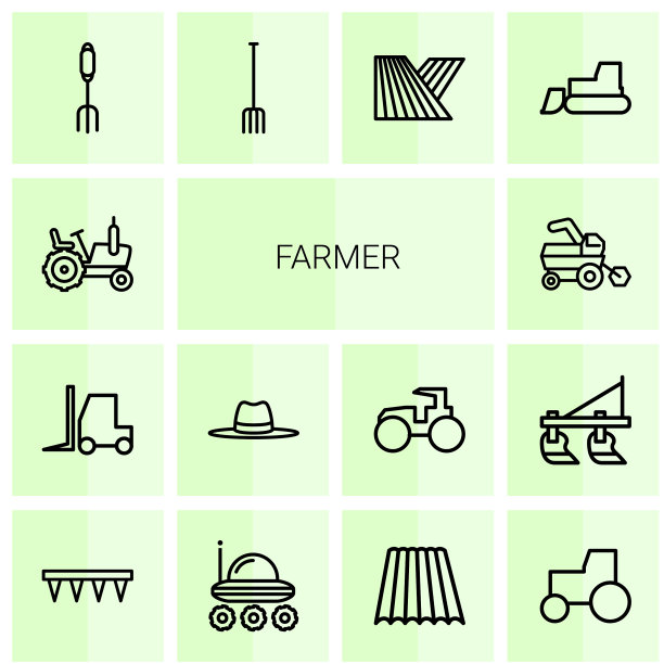 14个农民图标图片下载