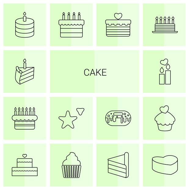 14个蛋糕图标图片下载