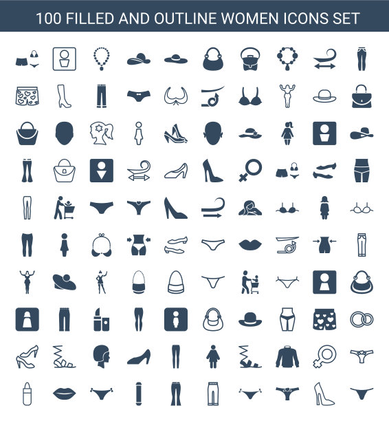 女性的图标图片下载
