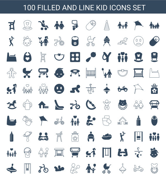 100孩子图标图片下载