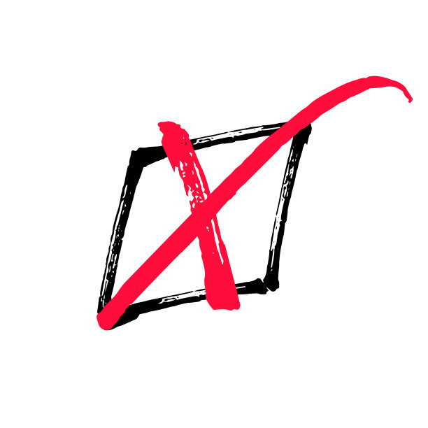 在复选框中手绘十字标记图片下载