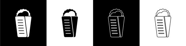 Set gyros pita希腊快餐传统美食图片下载