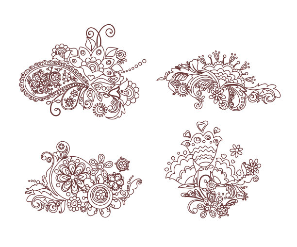 有趣的曼海蒂花设计图片下载