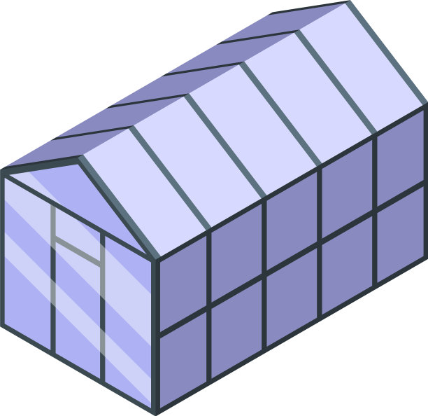 温室图标等距风格图片下载