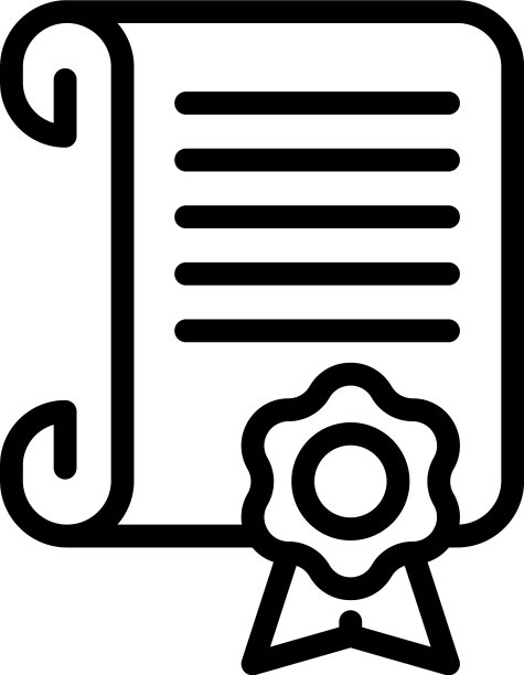 法律证书图标轮廓风格图片下载