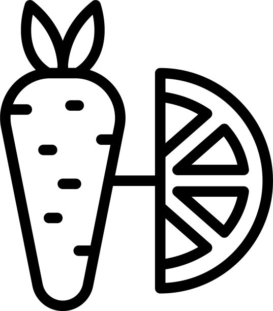 转基因胡萝卜图标轮廓风格图片下载