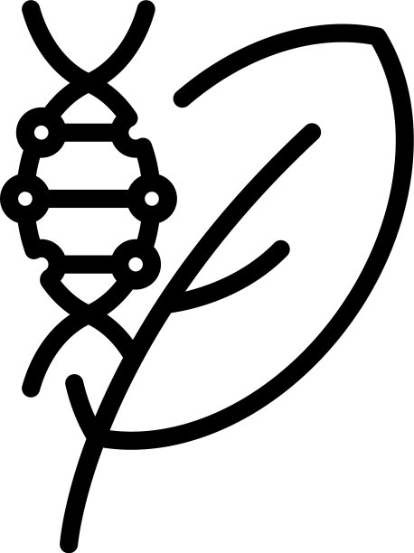 DNA植物图标轮廓风格图片下载