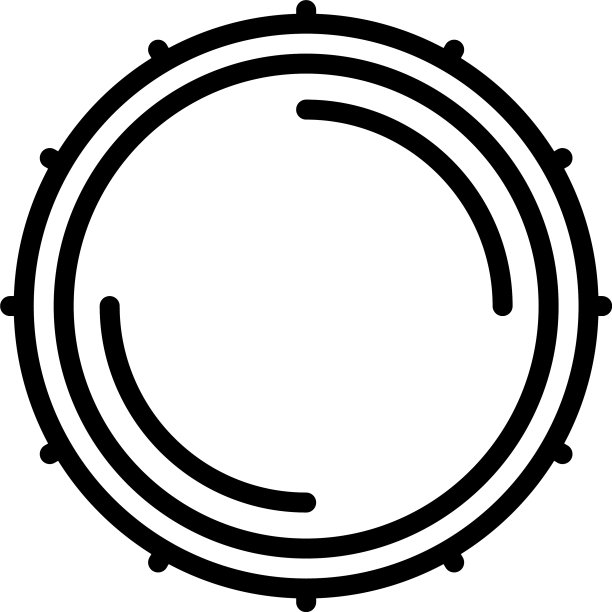 电子鼓图标轮廓风格图片下载