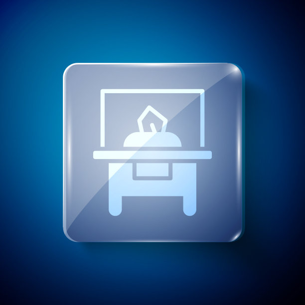 白色玻璃橱窗的展览图标隔离图片下载