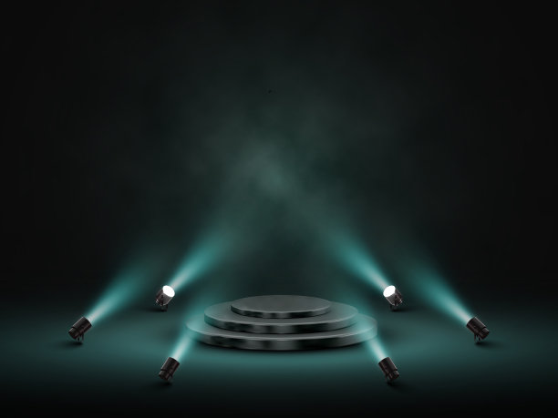 领奖台配有灯光舞台领奖台现场图片下载