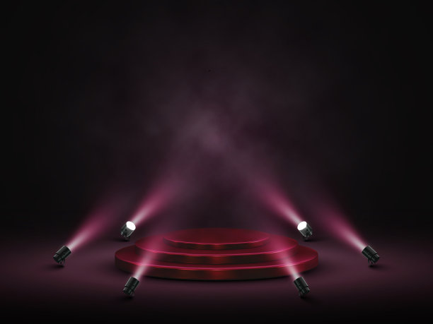 领奖台配有灯光舞台领奖台现场图片下载