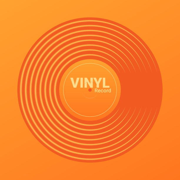 黑胶唱片设计复古音频磁盘图片下载