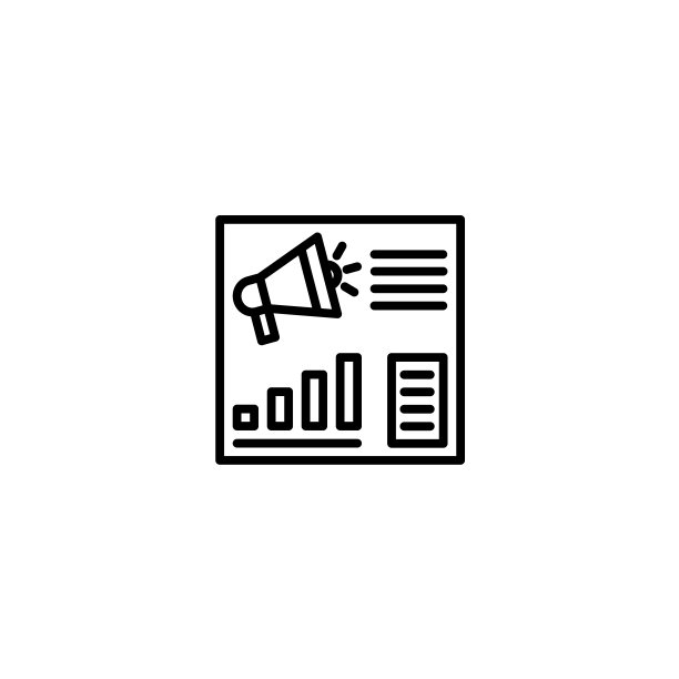 推广经理仪表板图标与线条风格图片下载