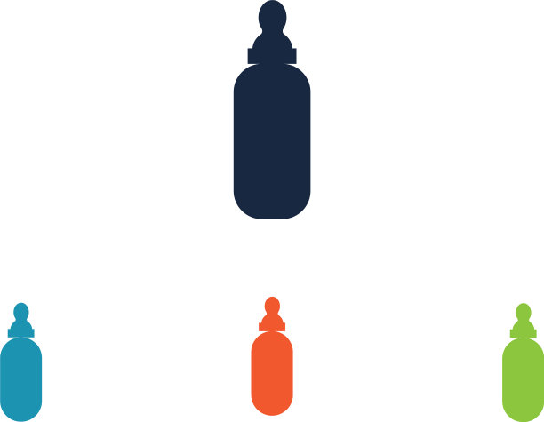 白色背景下瓶子的特写镜头图片下载