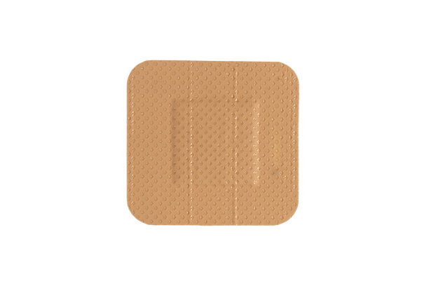 俯视图石膏隔离在白色背景。医用贴片隔离白色。急救物品。胶布绷带石膏图片下载