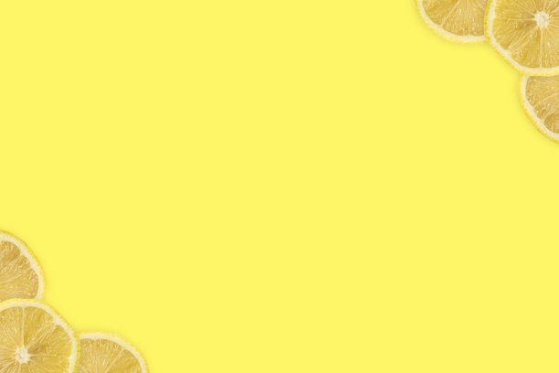 架子的边角是柠檬片图片下载