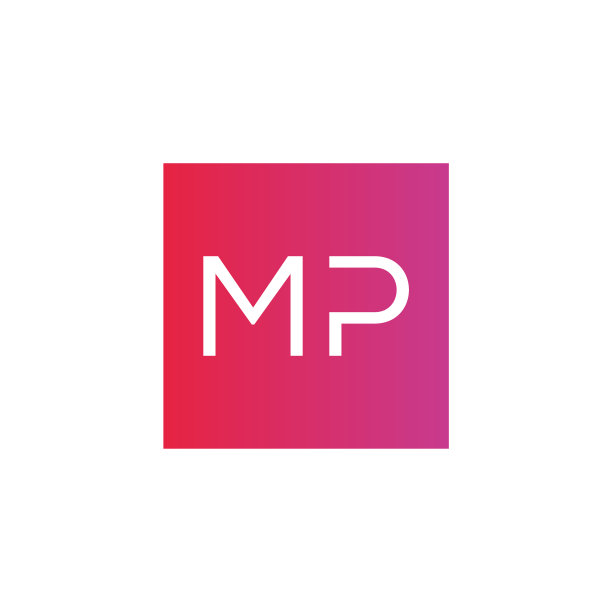 创意首字母mp广场标志设计图片下载