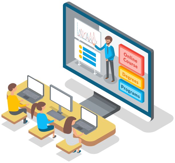 大学讲师授课与学生，男教师远程在线授课图片下载