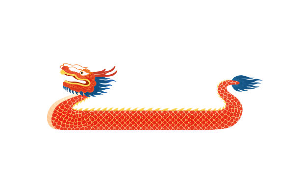 一个矢量龙舟插图材料图片下载