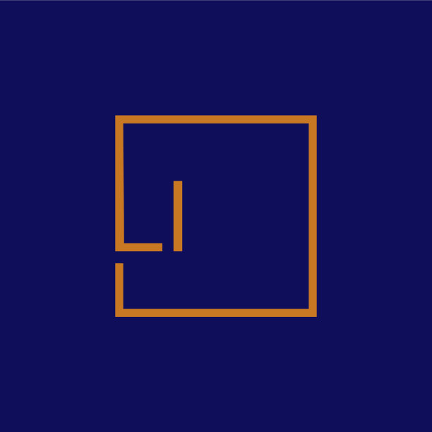 创意首字母黎方标志设计图片下载