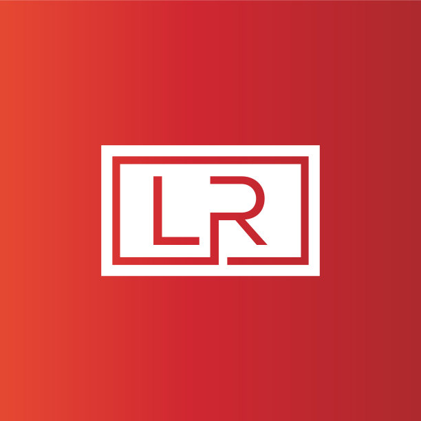 创意首字母lr方形标志设计图片下载