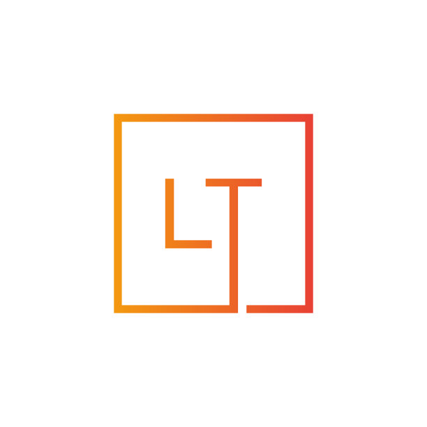 创意首字母lt方形标志设计图片下载