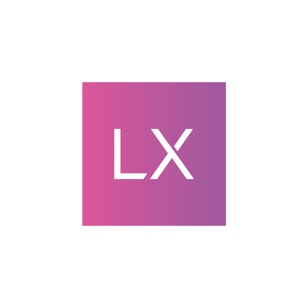 创意首字母lx方形logo设计图片下载