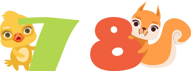 7号和8号，还有可爱的鸡图片下载