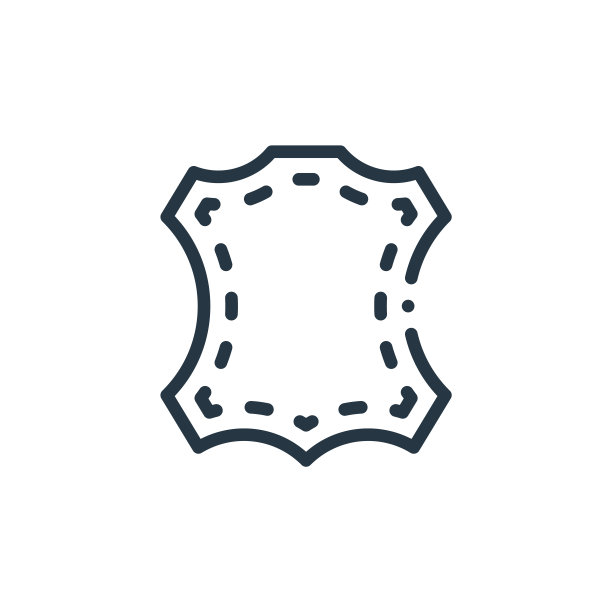 皮革图标向量从织物功能概念。细线插图的皮革可编辑的笔触。皮革线性标识用于web和移动应用程序，标志，印刷媒体。图片下载