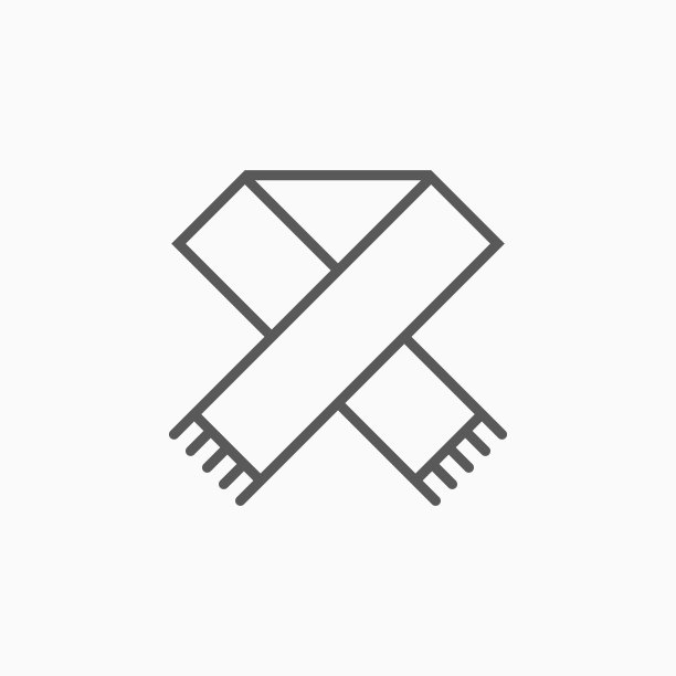 围巾图标，消音器向量图片下载