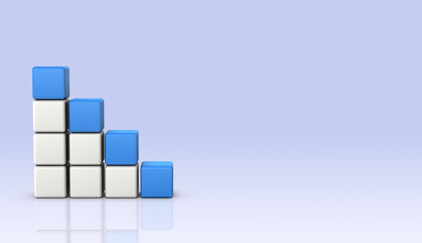 使人联想到下坡路的石块的背景图片。使用3DCG软件渲染。图片下载