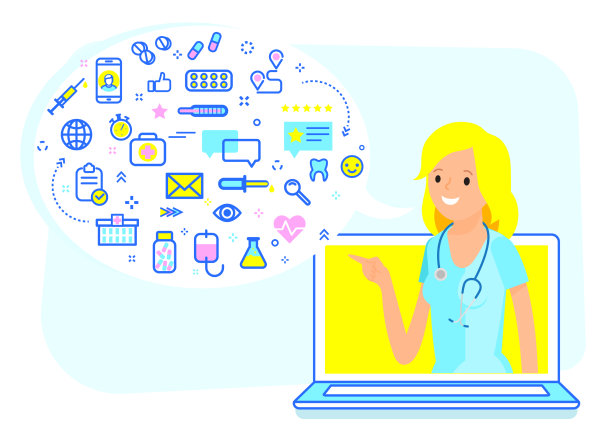 在线医疗咨询概念图片下载