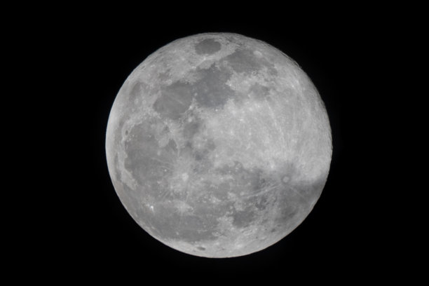 满月在夜空的背景，美丽的月球行星在太空，近距离观看照片图片下载