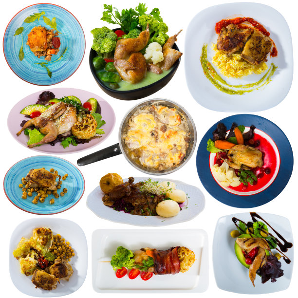 一套家禽菜肴图片下载