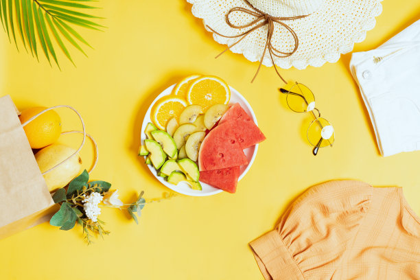 背景上的水果图片下载