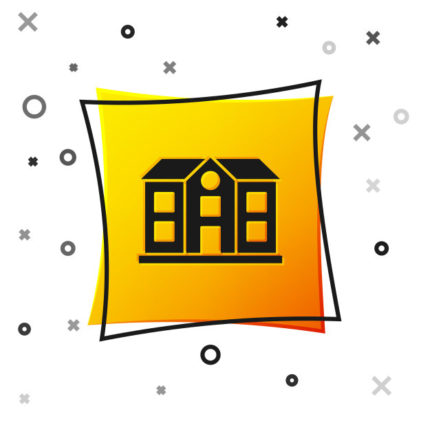 黑色的房子图标孤立在白色的背景图片下载