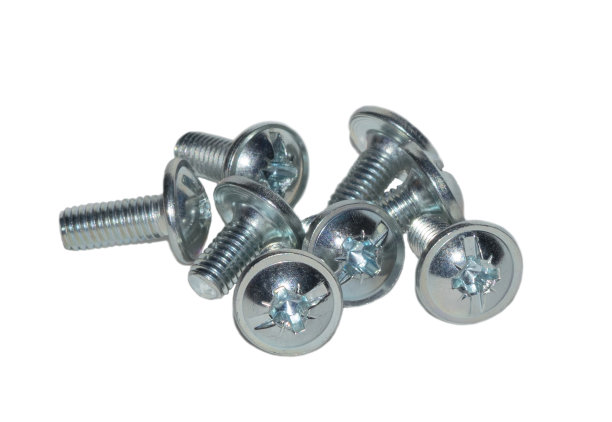 拧紧白色背景上的螺丝图片下载