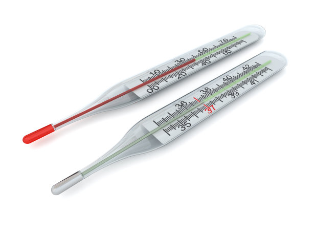 水银和酒精温度计图片下载