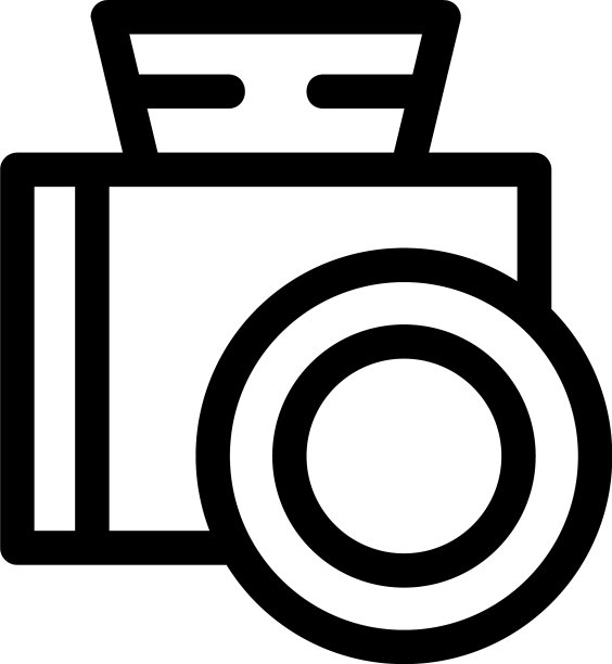 动作相机图标或标志孤立标志符号图片下载