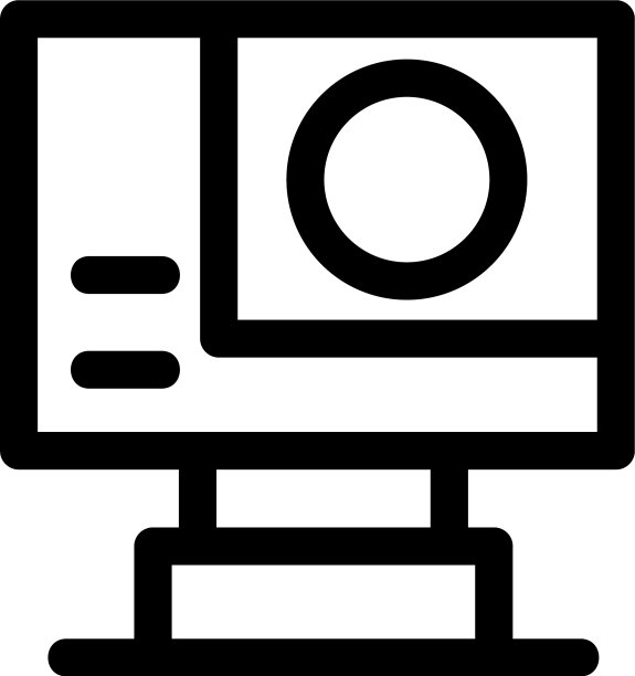 动作相机图标或标志孤立标志符号图片下载