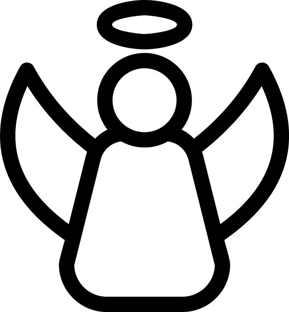 天使图标或标志孤立符号符号图片下载