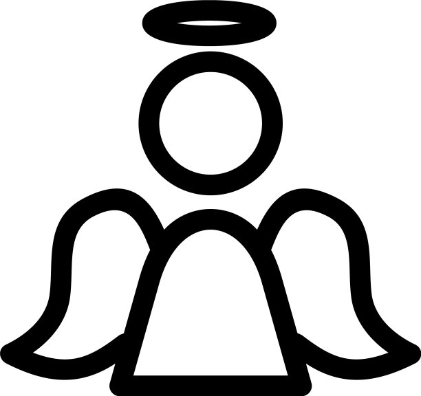 天使图标或标志孤立符号符号图片下载