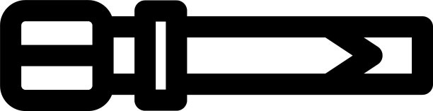 皮带图标或标志孤立标志符号图片下载