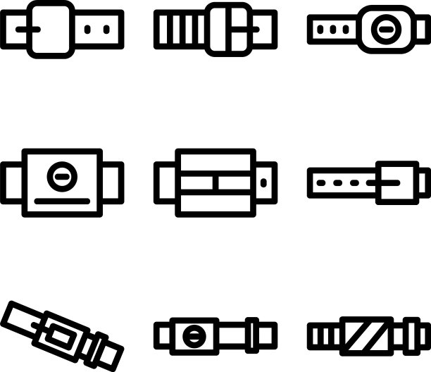皮带图标或标志孤立标志符号图片下载