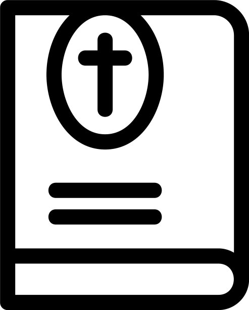 圣经图标或标志孤立的标志符号图片下载