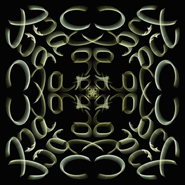 黑色背景上的金色饰品图片下载