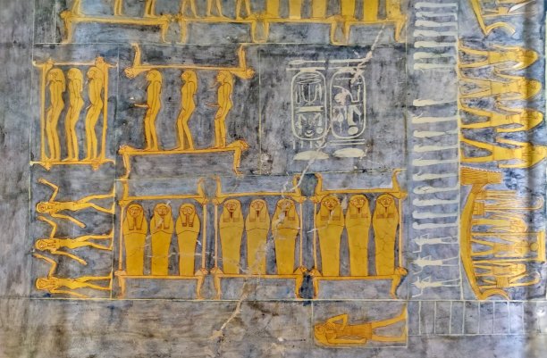 埃及卢克索帝王谷法老墓内部图片下载