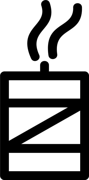 蜡烛图标或标志孤立标志符号图片下载